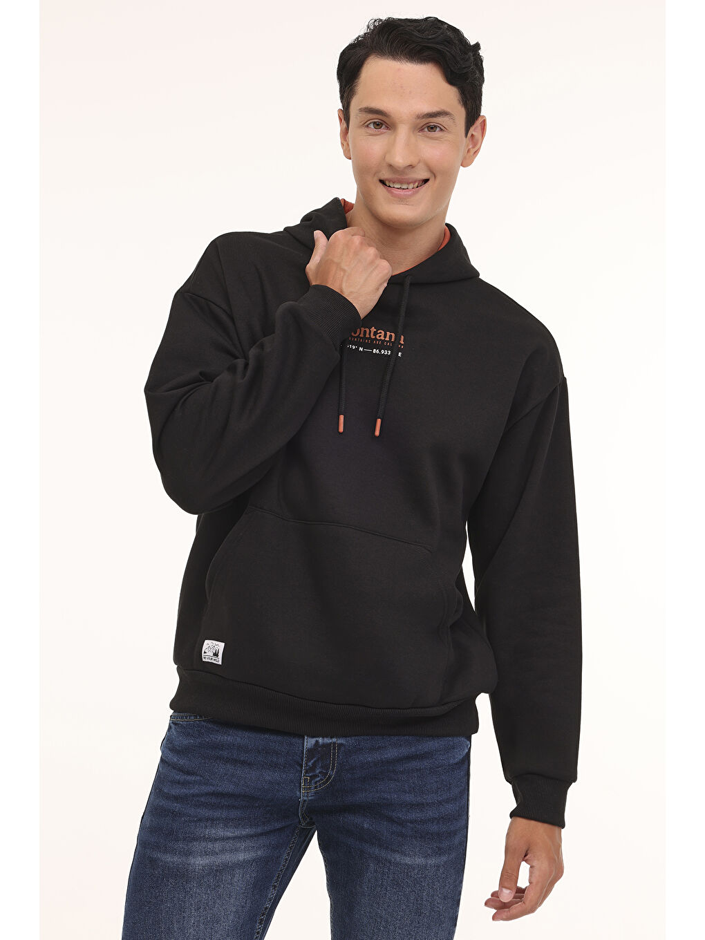 Kinetix Siyah ML MOUNTAIN 17OTD105 4PR Siyah Erkek Sweatshirt