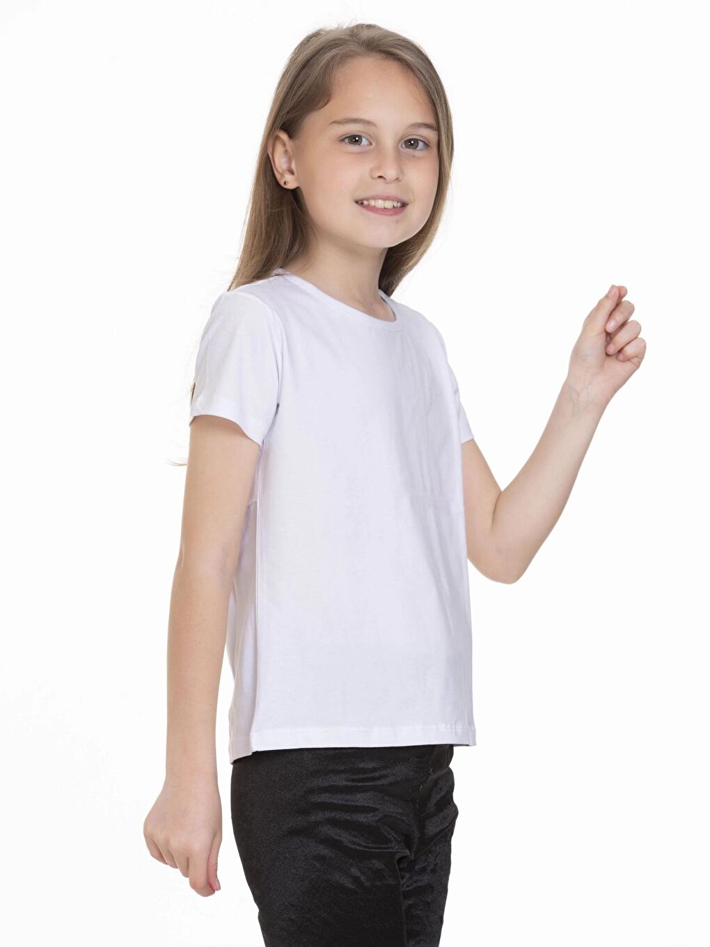 Beyaz Baskısız Tişört 6963-1