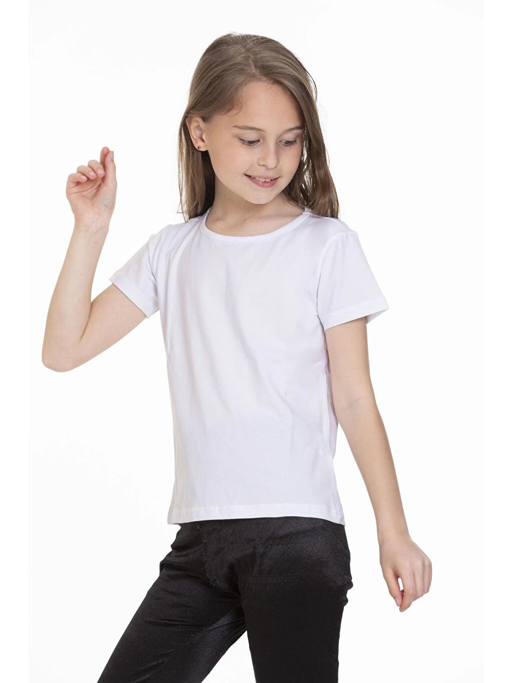 Beyaz Baskısız Tişört 6963-2