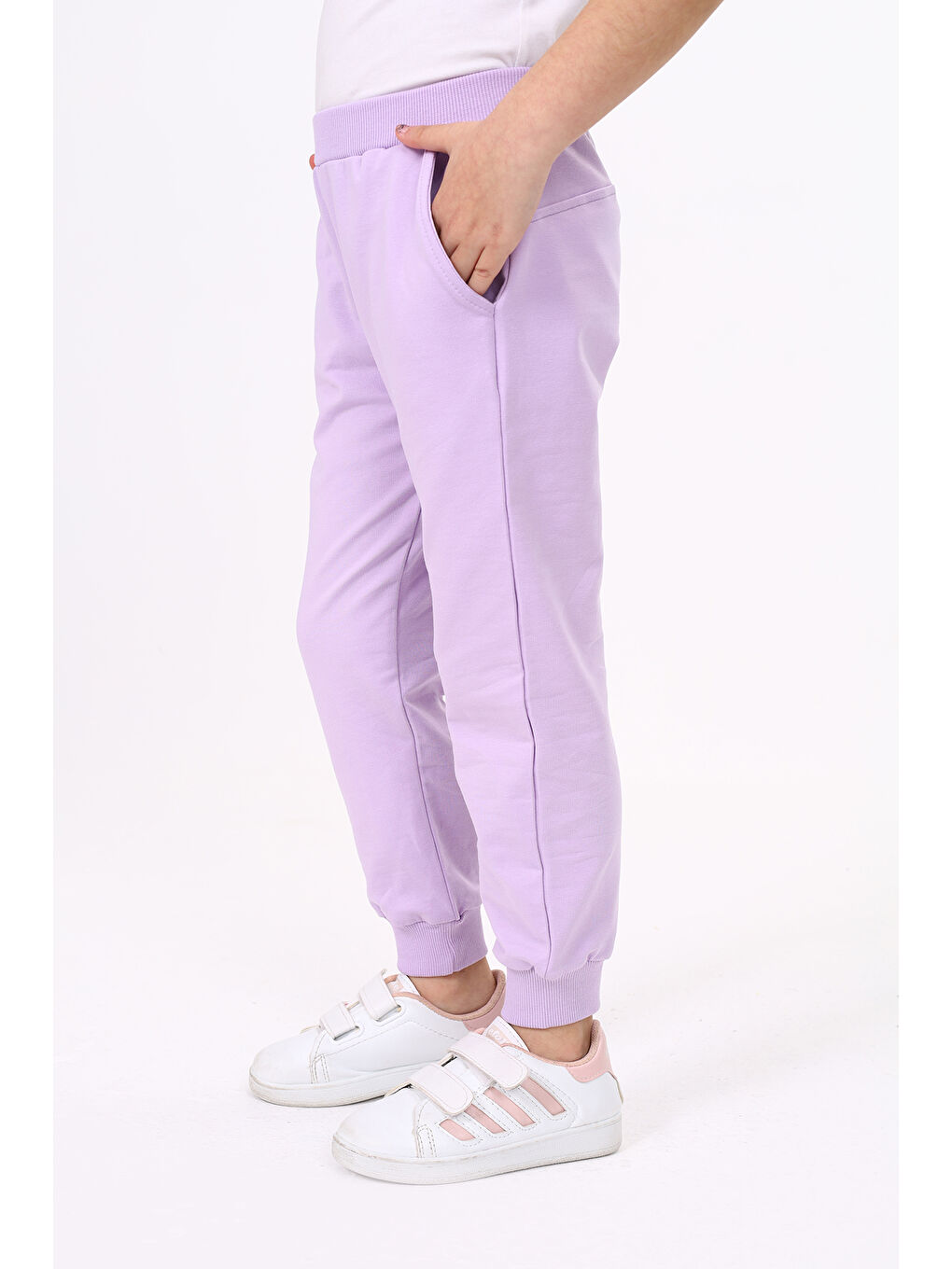 Lila Kız Çocuk Eşofman Alt-1