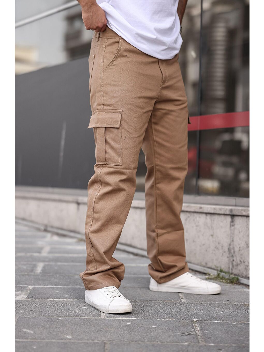 comstar Camel Erkek Kargo Cepli Baggy Pantolon