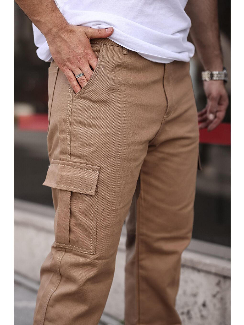 comstar Camel Erkek Kargo Cepli Baggy Pantolon - 1