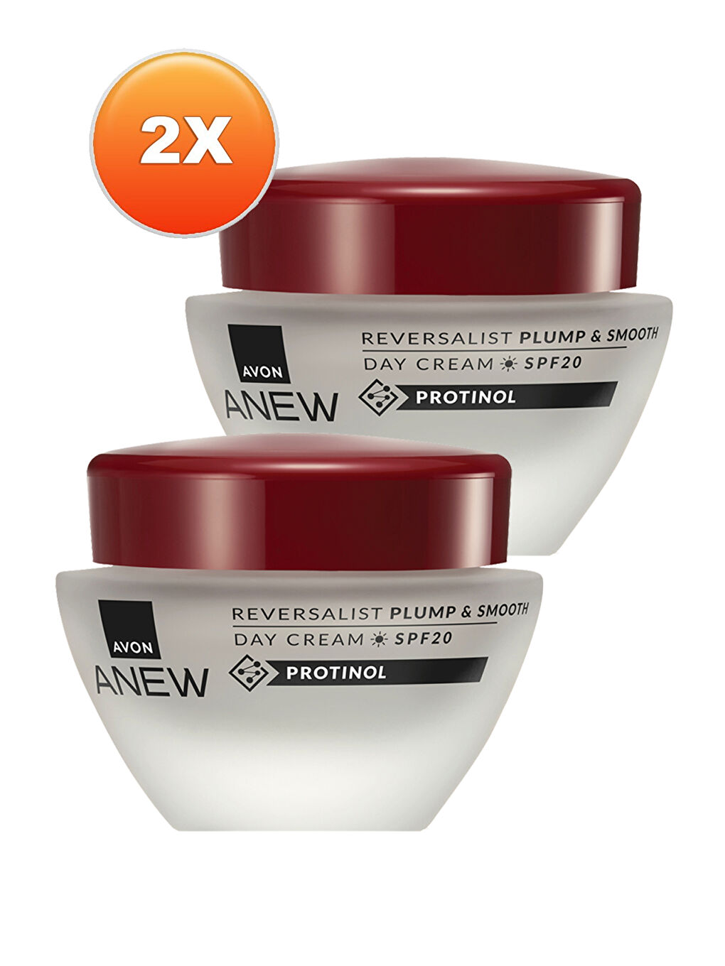 AVON Renksiz Anew Reversalist Plump & Smooth Gündüz Kremi SPF20 50 Ml. İkili Set - 1