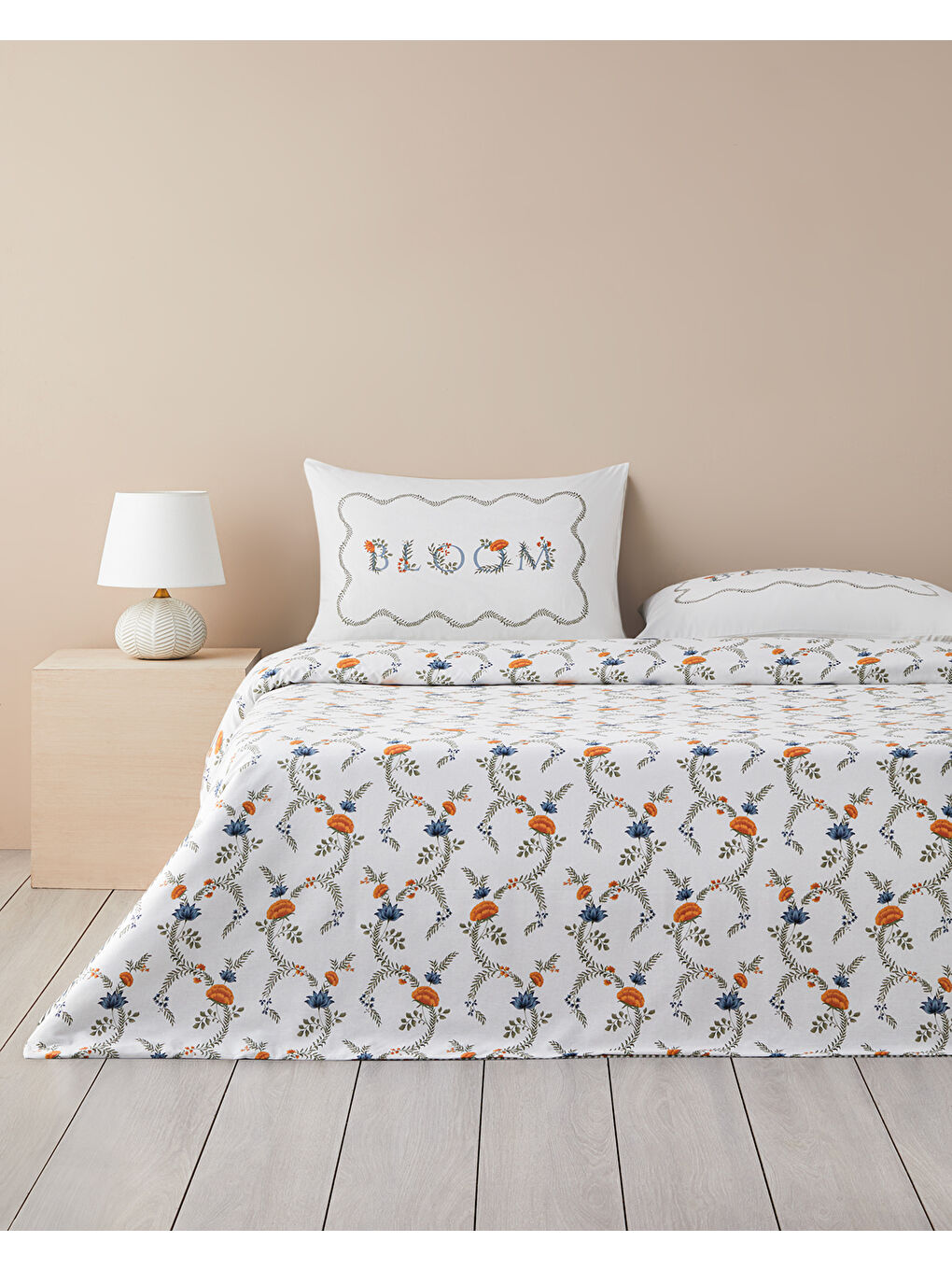 Lierre Pamuklu Ranforce Çift Kişilik Nevresim Takımı 200x220 cm Yeşil