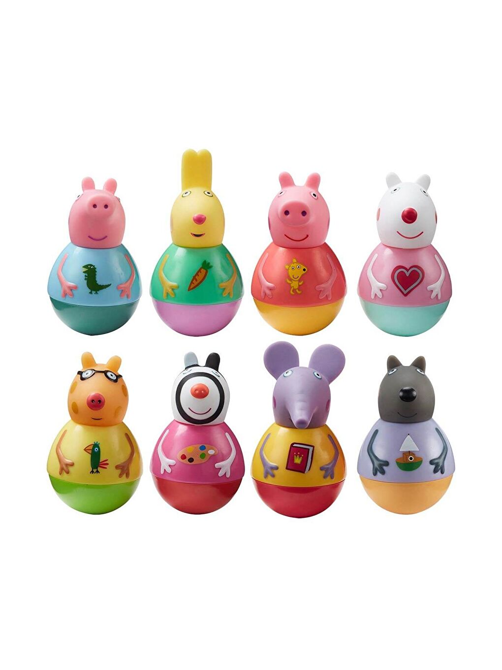 Peppa Pig Beyaz-Renklibaskı Weebles Tekli Paket Cdu12-7428