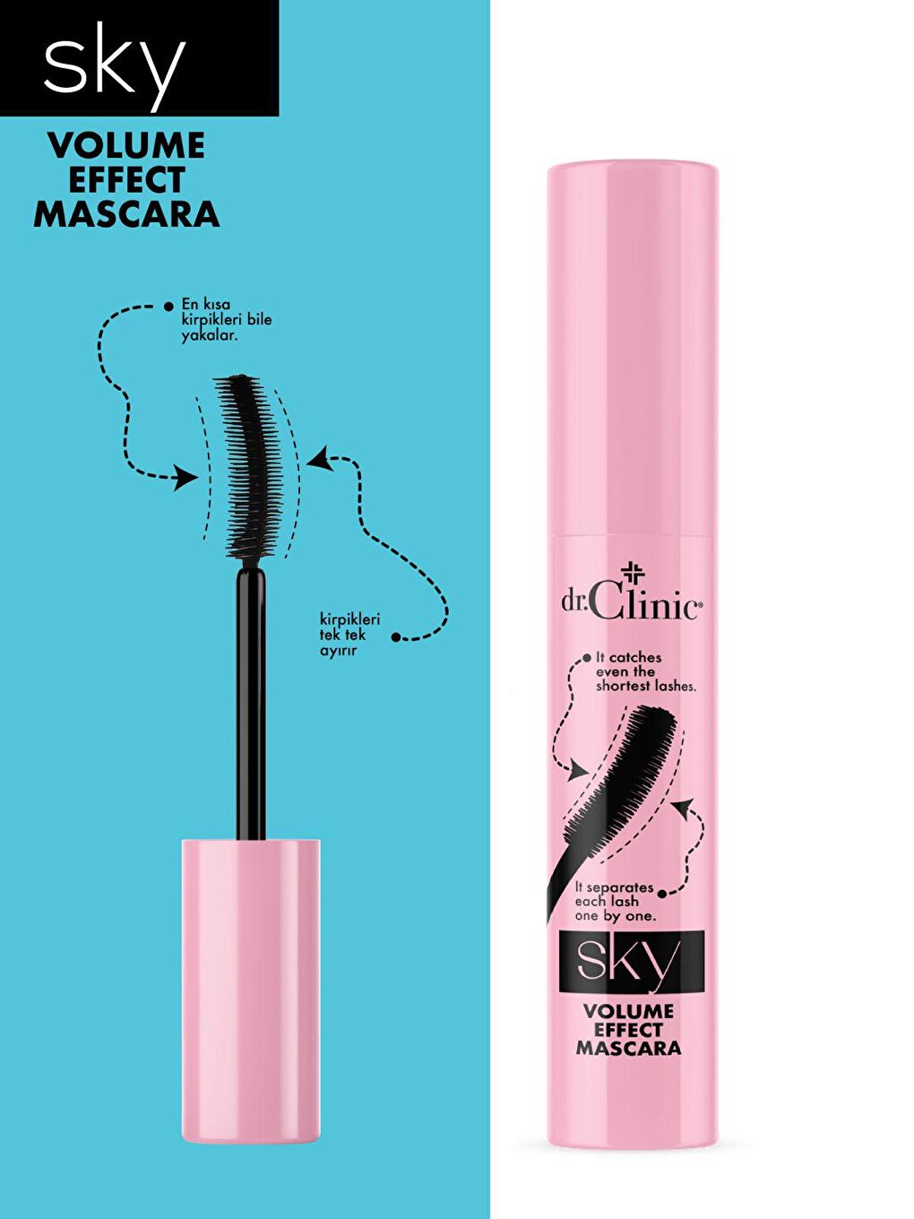 Dr. Clinic Şeffaf Sky Volume Effect Mascara