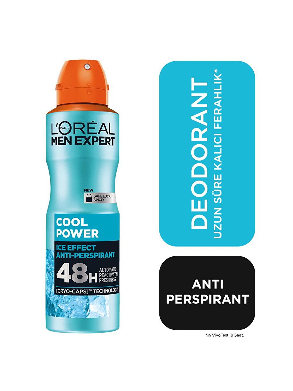 L'Oreal Paris Şeffaf Men Expert Deodorant Cool Non Stop AE 150 ML