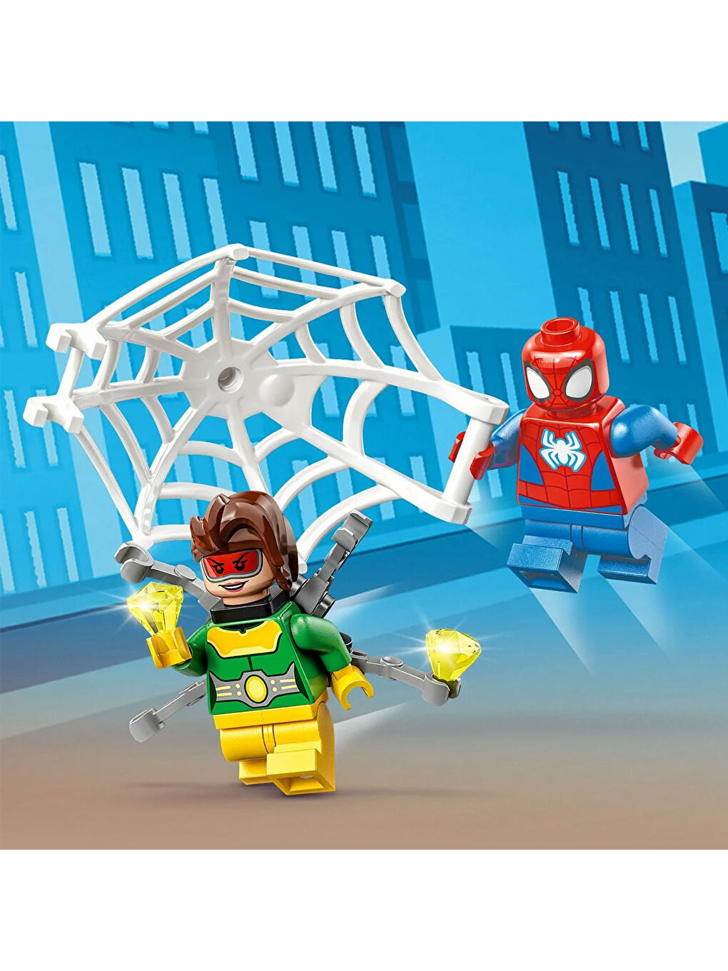 Lego Renksiz Marvel Örümcek Adam ın Arabası ve Doktor Oktopus 10789 - 6