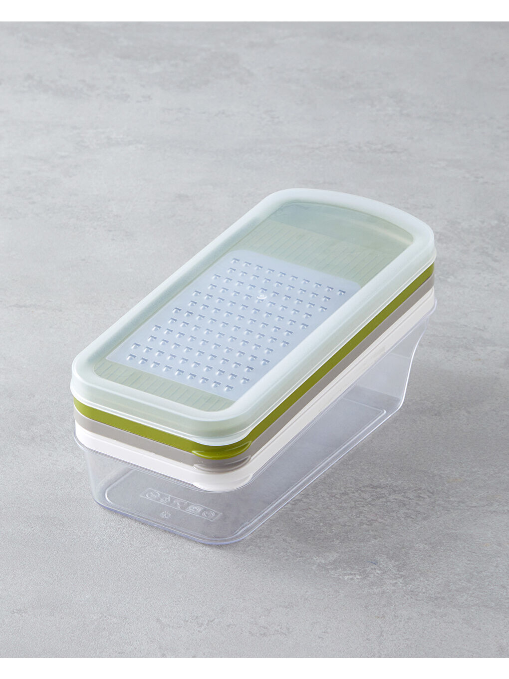 Beyaz Alissa Plastik 5'li Rende 24x11 cm Renkli-2