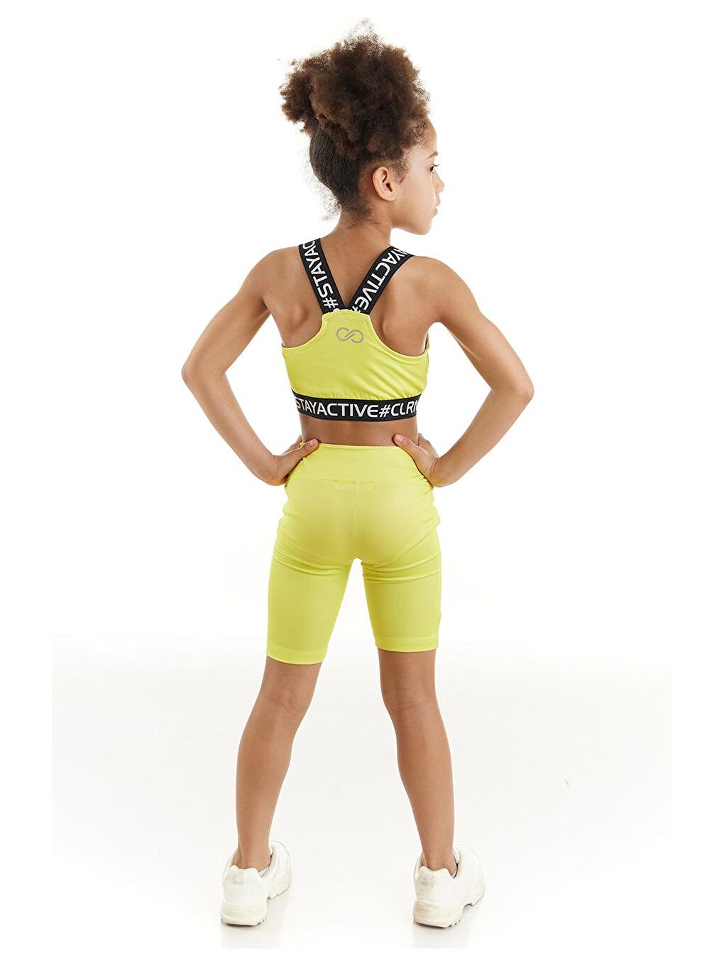 Sarı Nancy Neon Biker Tayt-4