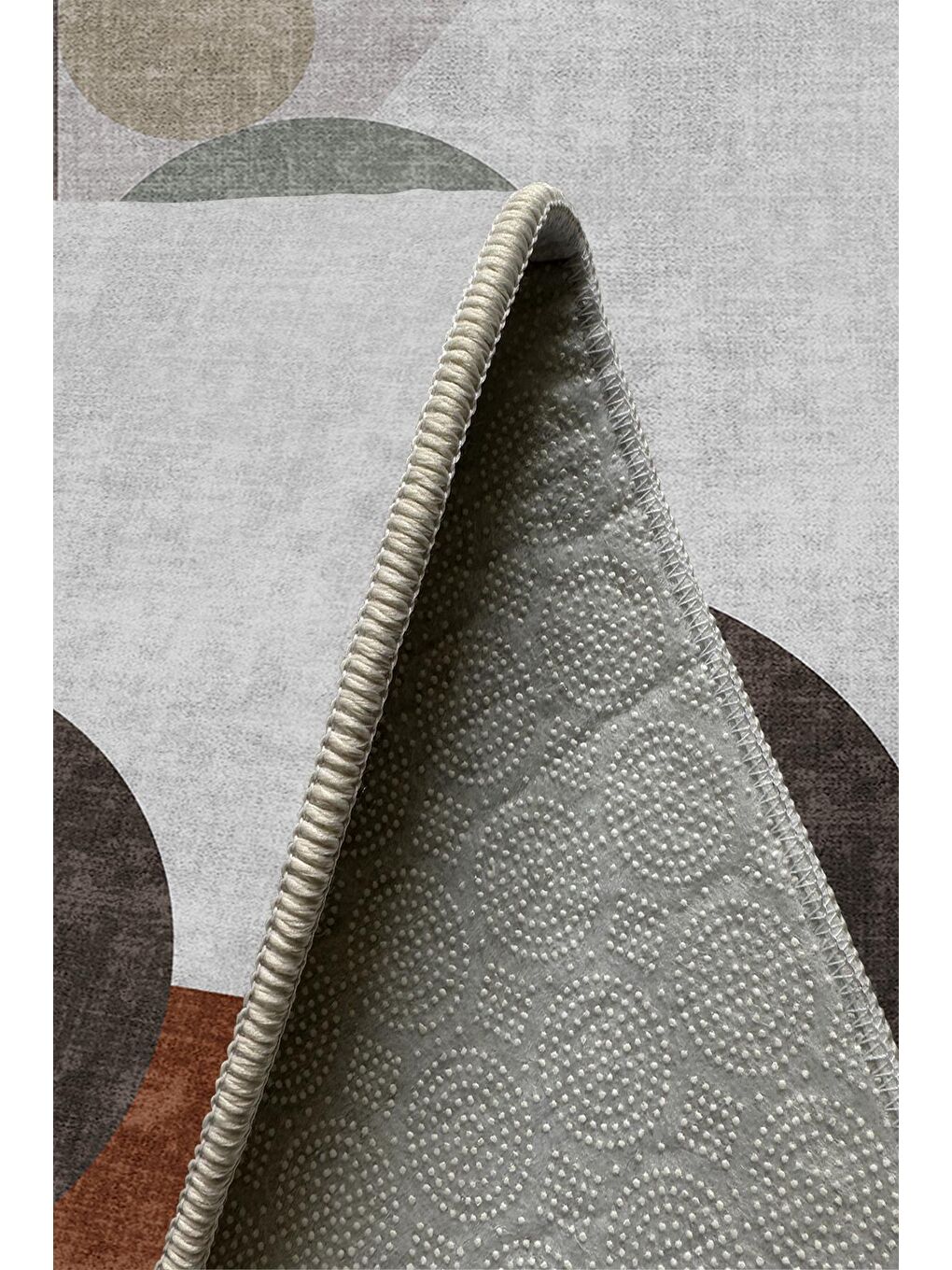 Karışık Özel Tasarım, Kaymaz Taban, İnce, Yıkanabilir, Modern Halı WOOKECE1437 80x150-5