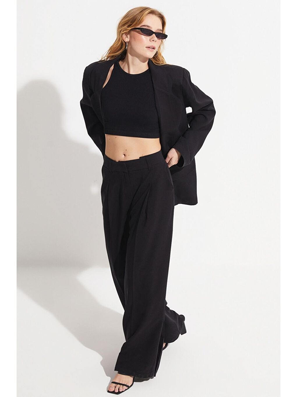 Siyah Mono Kapama Ceket-4