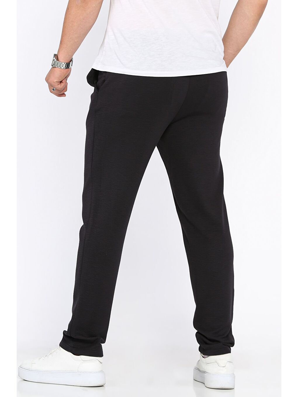 Lacivert Bel Lastikli Jogger Pantolon-2