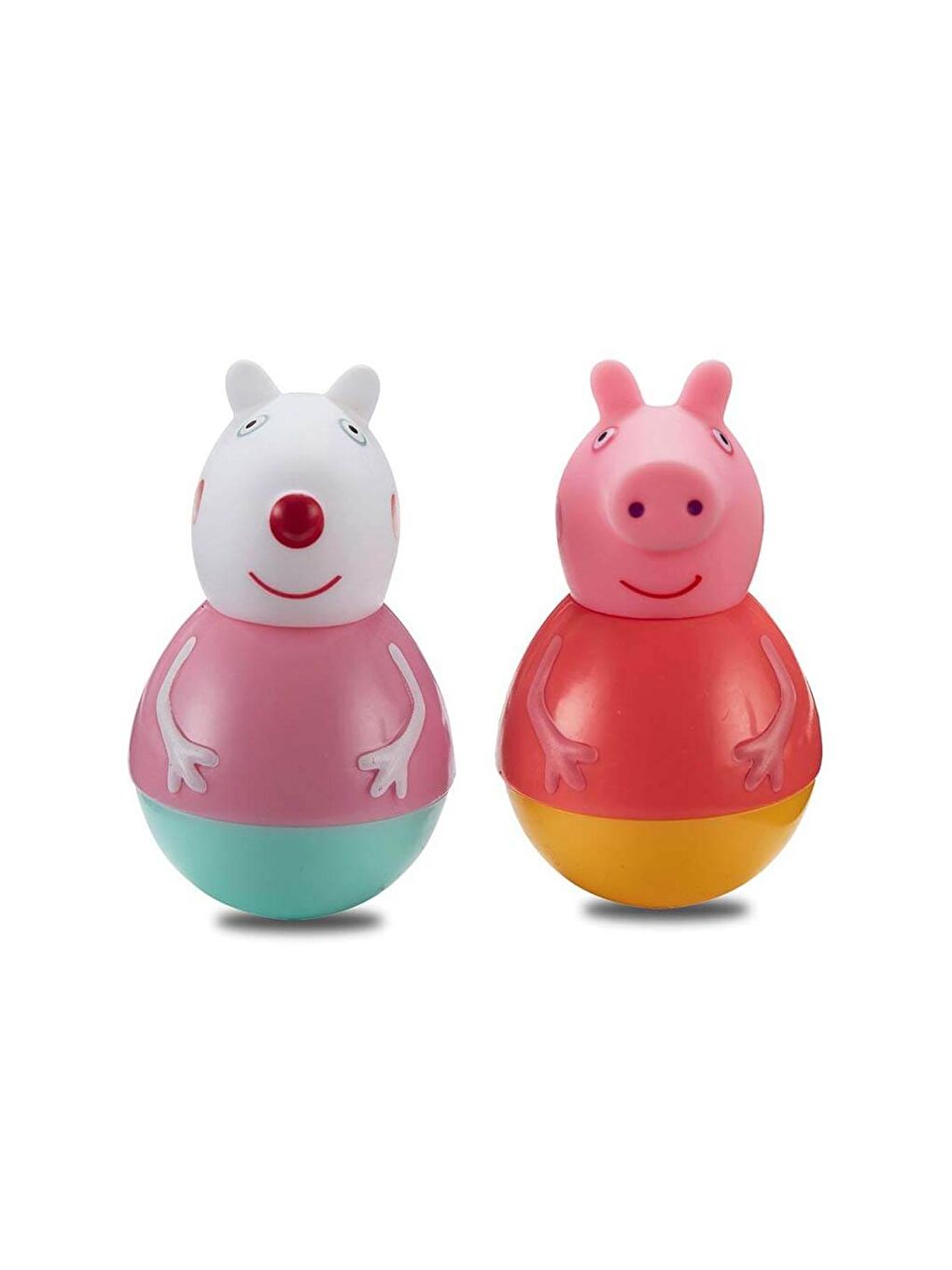 Peppa Pig Beyaz-Renklibaskı Weebles 2'li Paket-7666 - 1