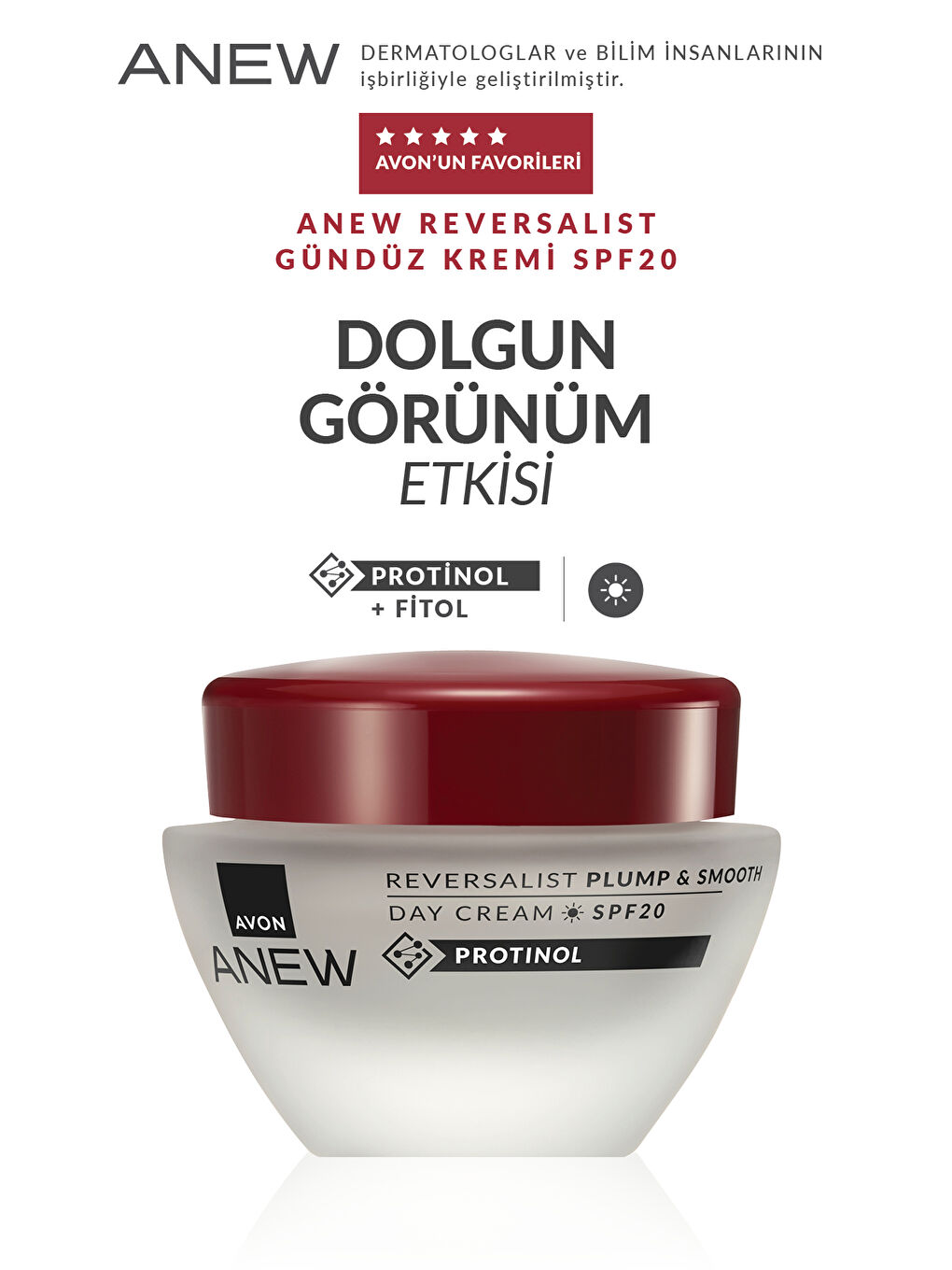 AVON Renksiz Anew Reversalist Plump & Smooth Gündüz Kremi SPF20 50 Ml. Üçlü Set - 2