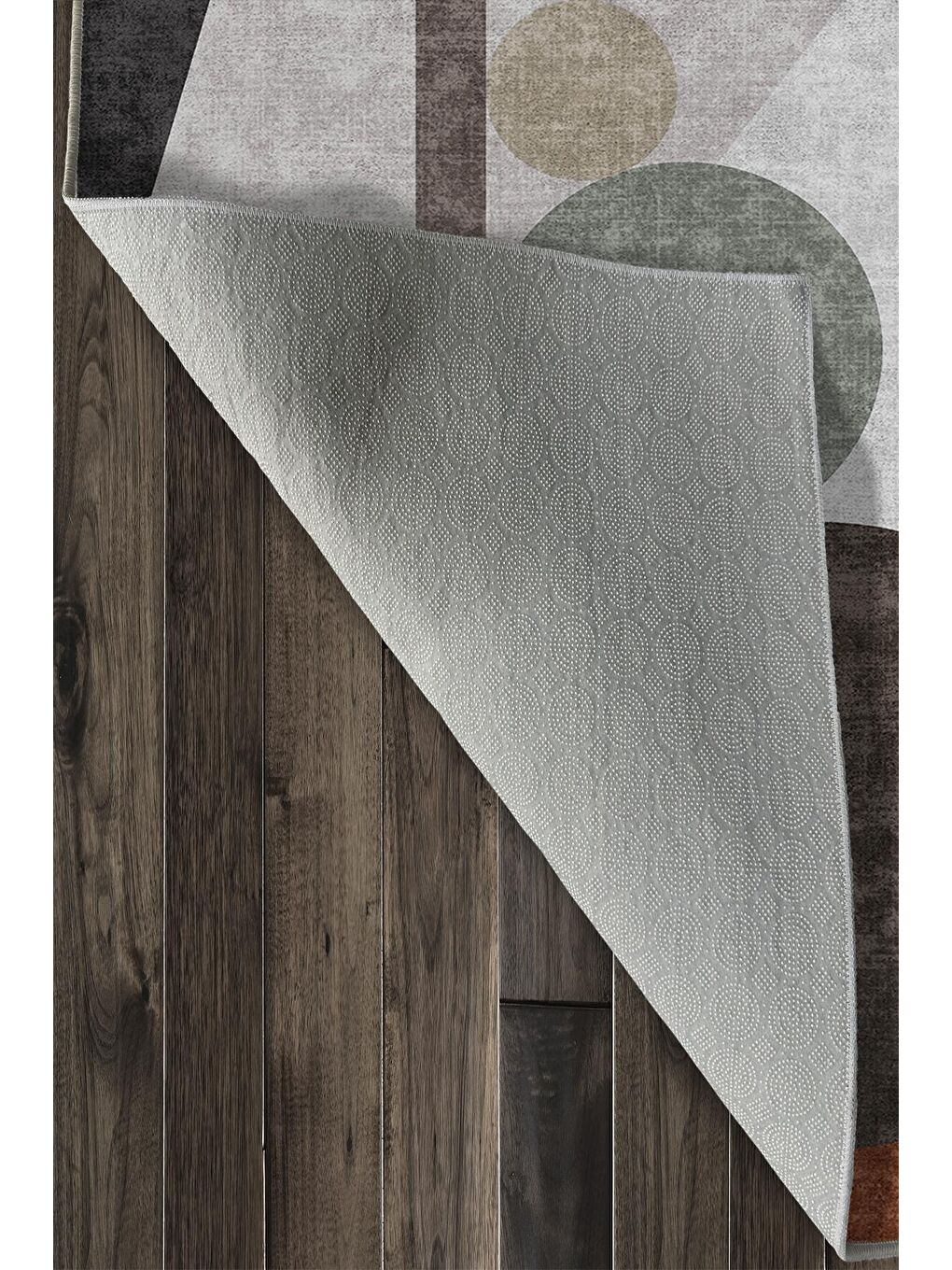 Karışık Özel Tasarım, Kaymaz Taban, İnce, Yıkanabilir, Modern Halı WOOKECE1437 60x100-6