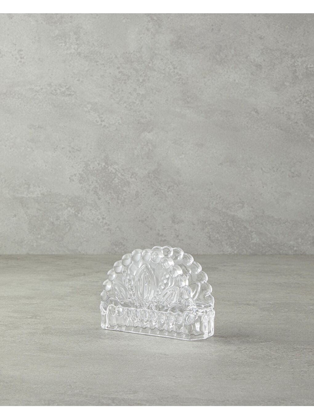 Renksiz Meri Cam Peçetelik Şeffaf-1