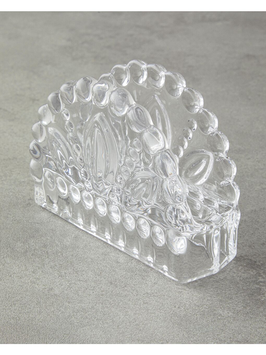 Renksiz Meri Cam Peçetelik Şeffaf-2