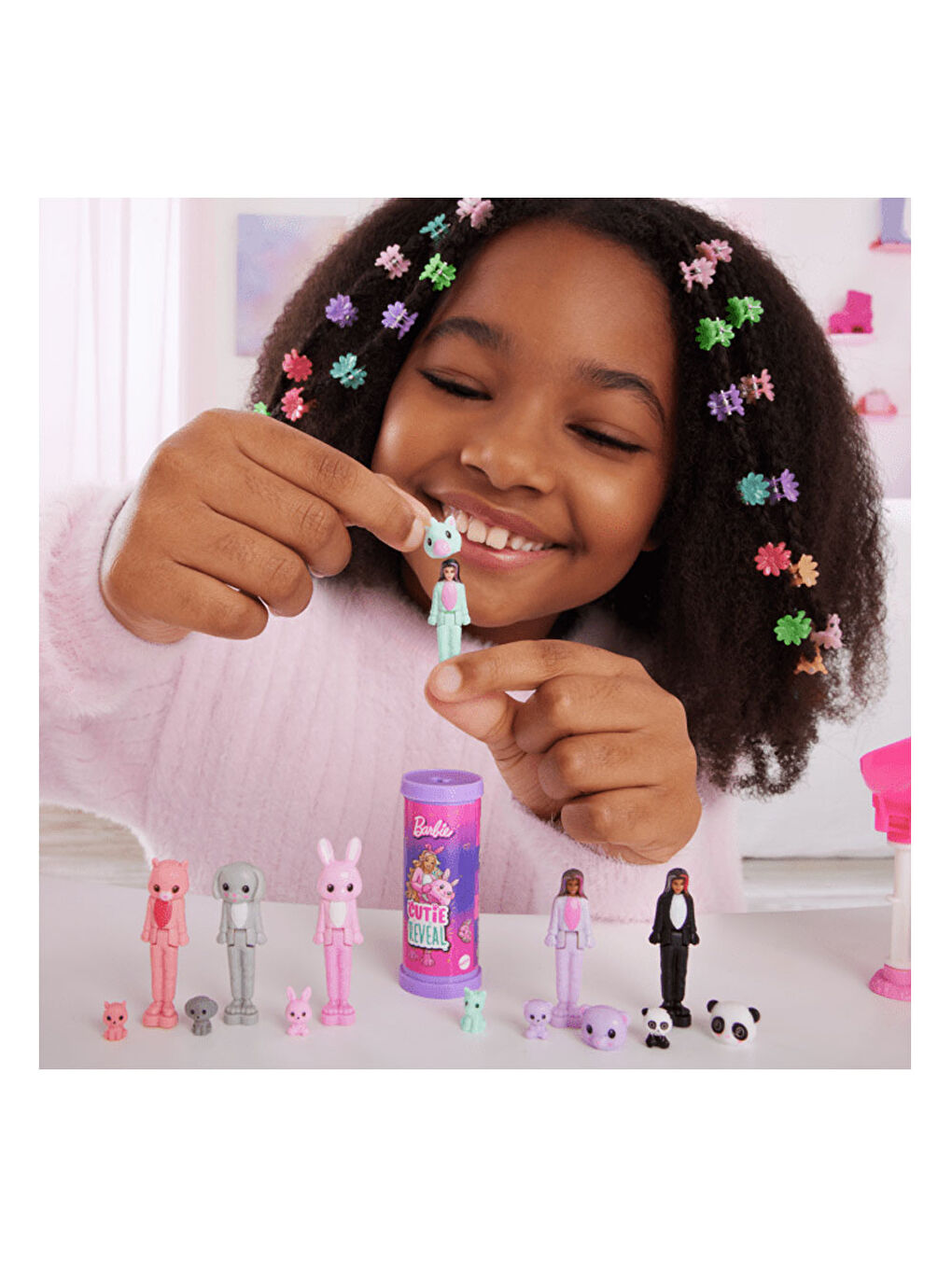 BARBIE Renksiz Mini Barbieland Cutie Reveal Bebekler HYM25 - 1