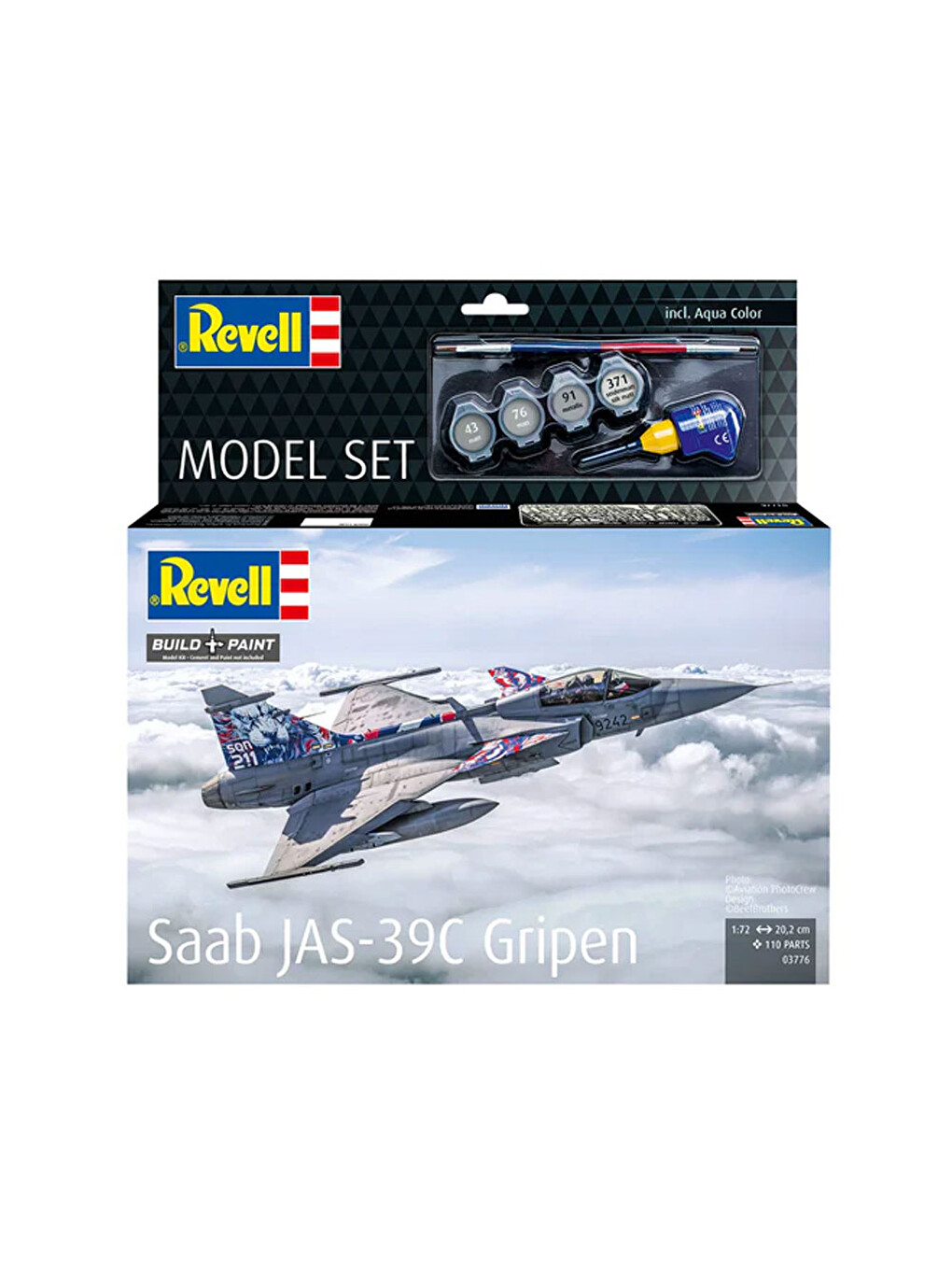 Model Set Uçak Saab Jas-39c Gripen 63776-1