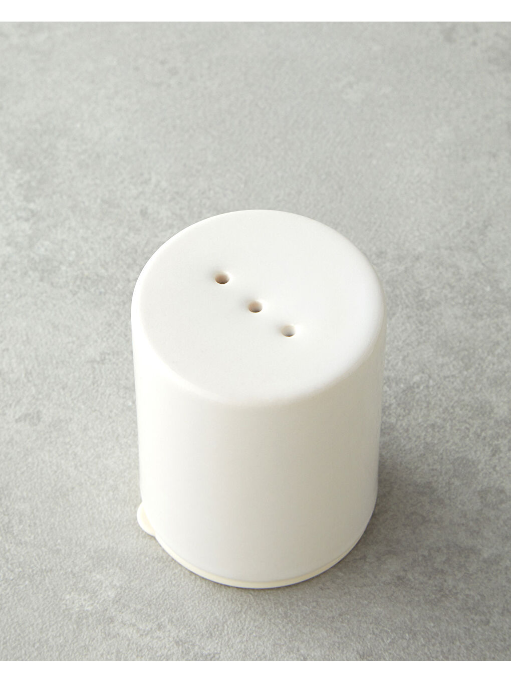Ekru Luma Seramik 2'li Tuzluk - Biberlik 6 cm Krem-3
