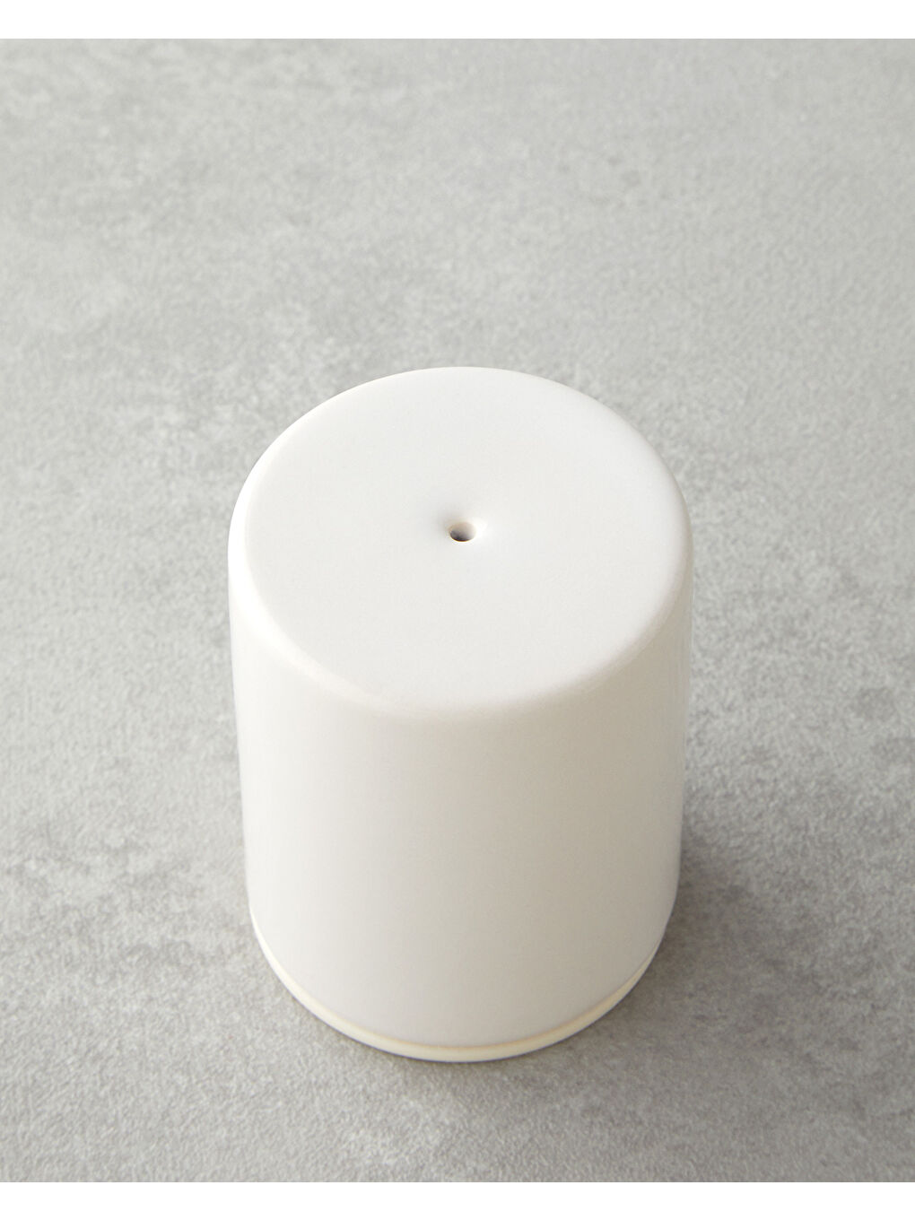 Ekru Luma Seramik 2'li Tuzluk - Biberlik 6 cm Krem-4