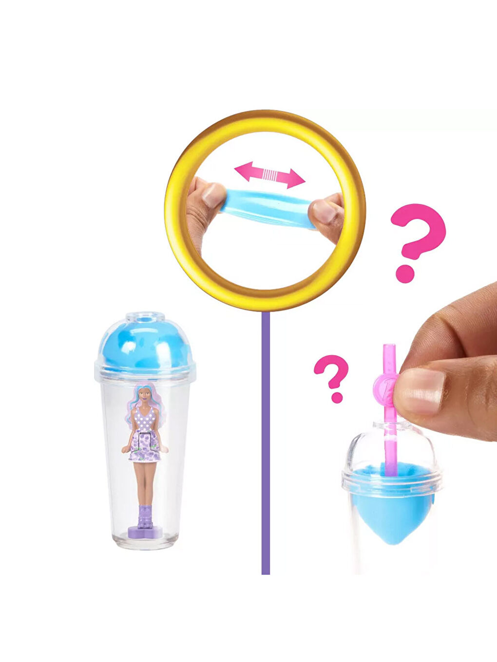 BARBIE Renksiz Mini Barbieland Pop Reveal Bebekler HYM26 - 4