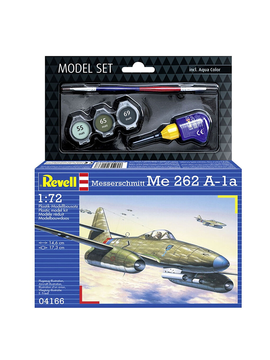 Model Set Uçak Messerschmitt Me 262 A1a 64166