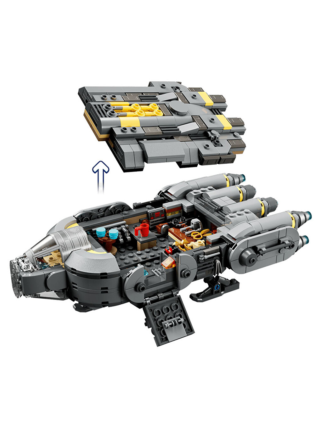 Star Wars: Mandalorian Ve Grogu Anzellan Starship’i 75445-2