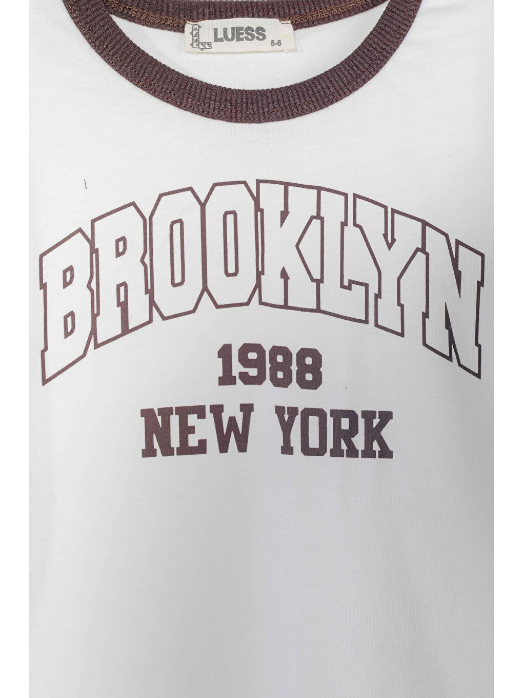 Kahverengi Erkek Çocuk %100 Pamuklu Baskılı Oversize Alt Üst Takım Kahve (2-3 Yaş 7-8 Yaş)-1