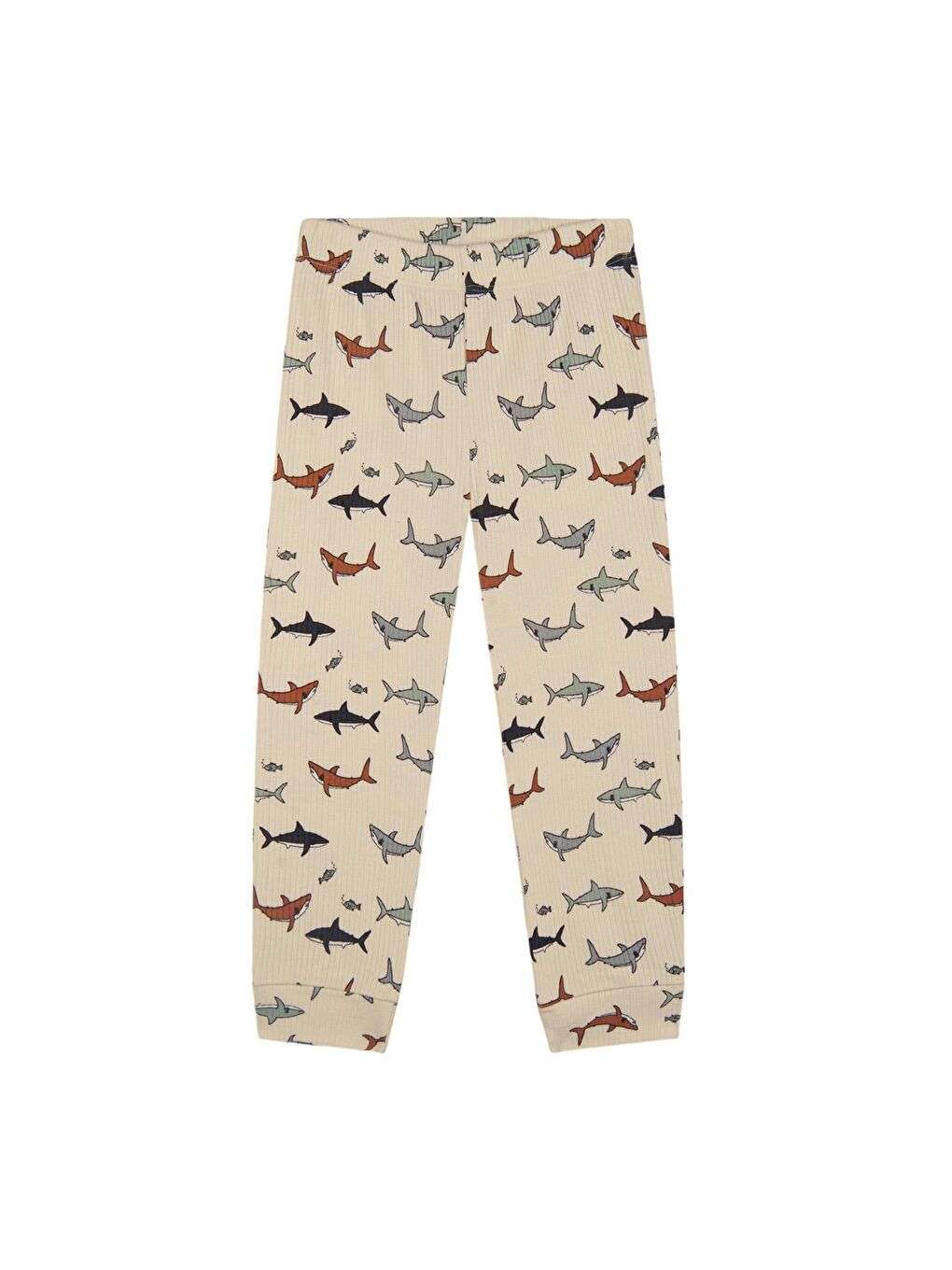 ANTEBIES Bej Köpekbalığı Kısa Kollu Pijama Takımı - 3