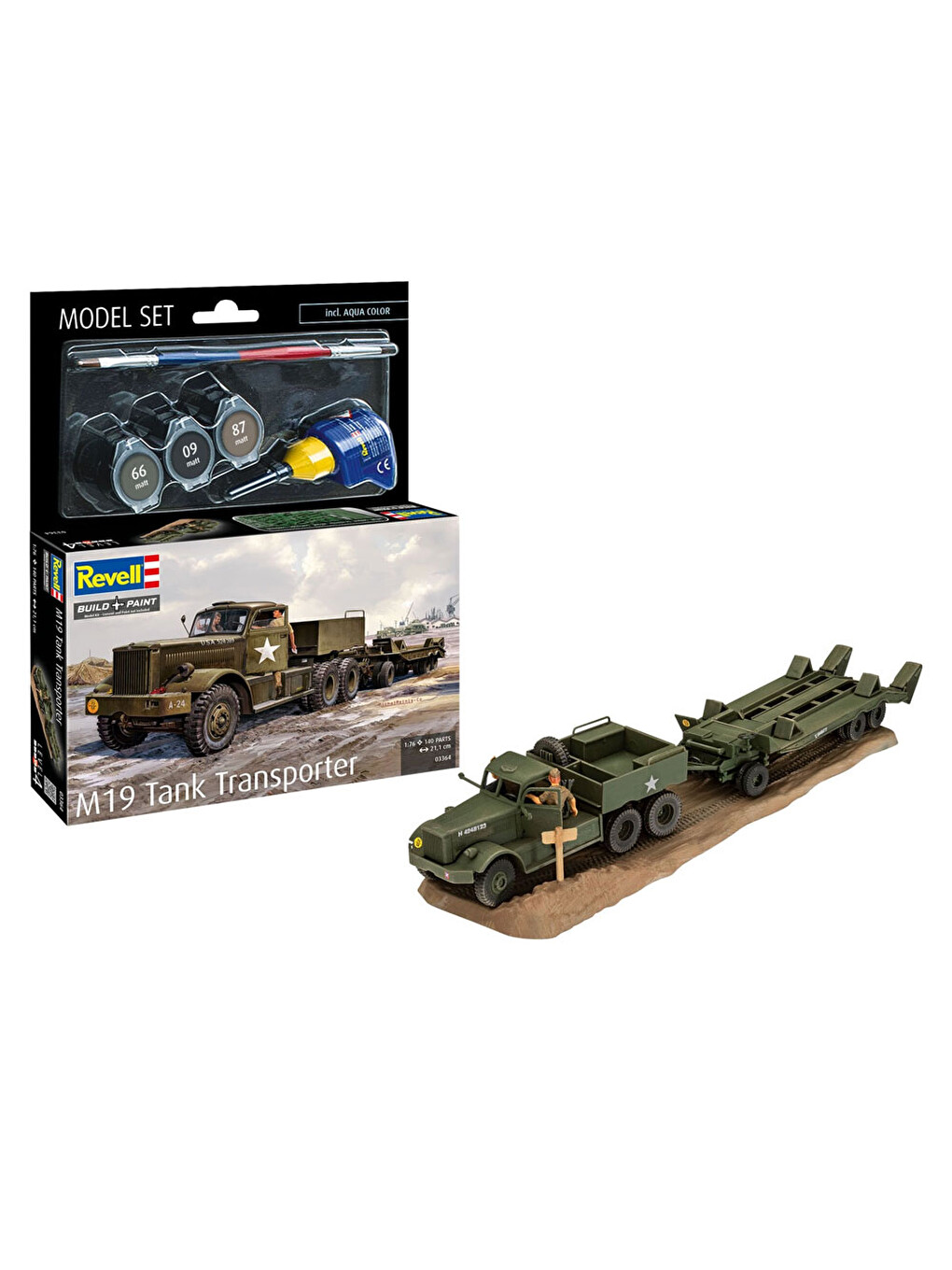 Model Set Askeri M19 Tank Transporter 63364-1
