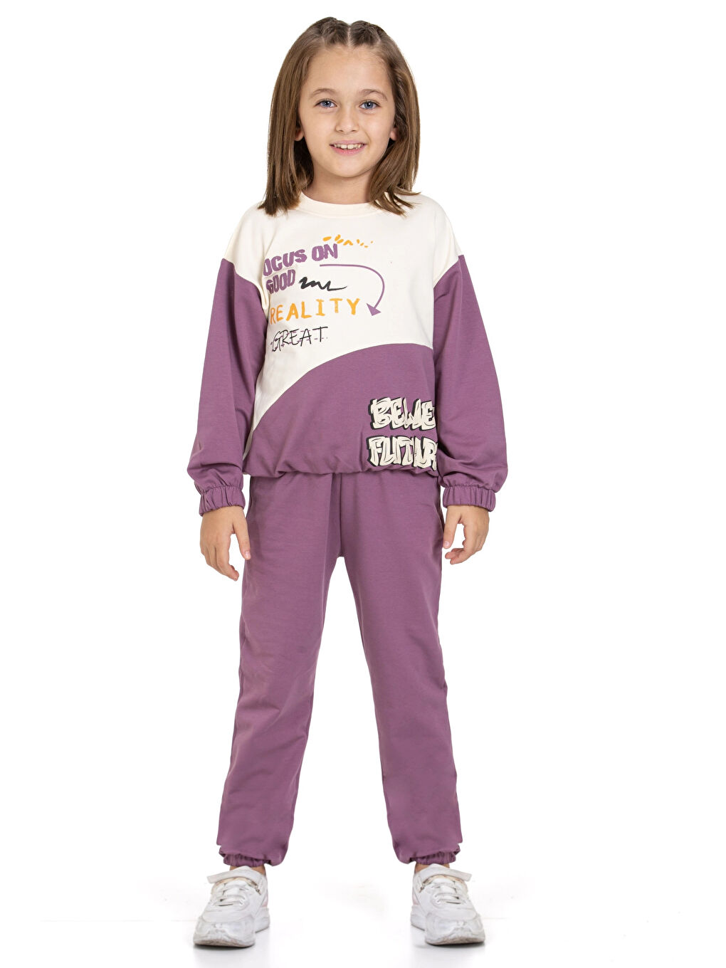 Mor Focus On Good Baskılı Takım 74454