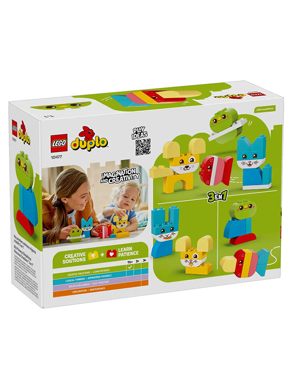Duplo İlk 3'ü 1 Arada Yaratıcı Sevimli Hayvanlar 10477-6