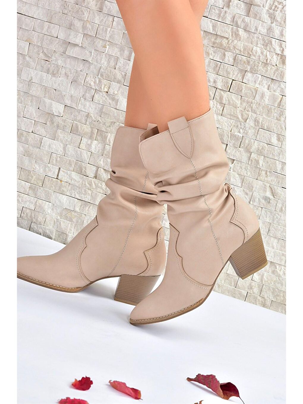 Bej J404040009 Ten Kadın Bot-1