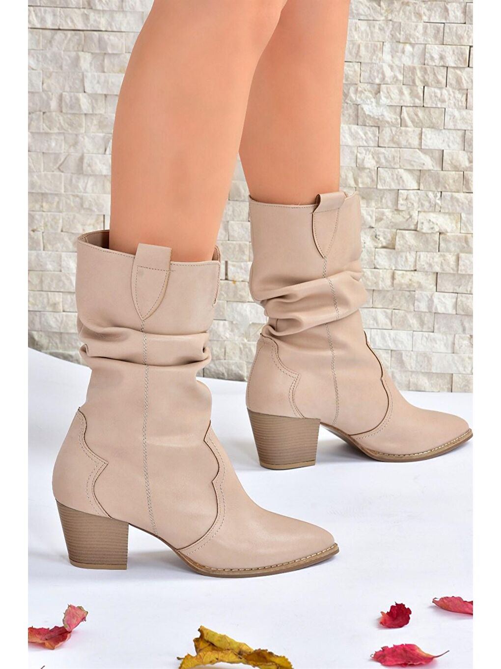 Bej J404040009 Ten Kadın Bot-2