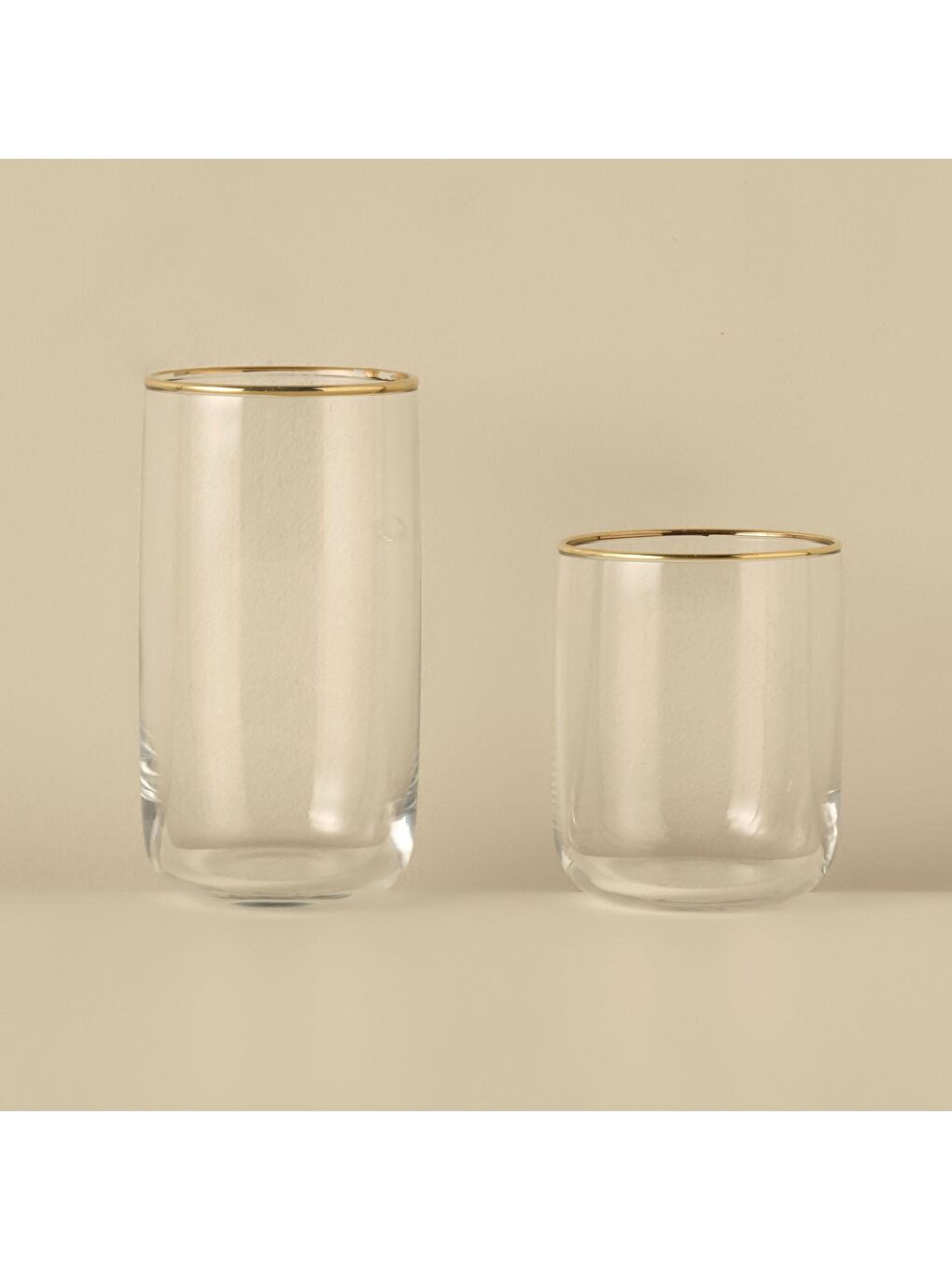 Sarı Premium Bardak Set 12'li Gold