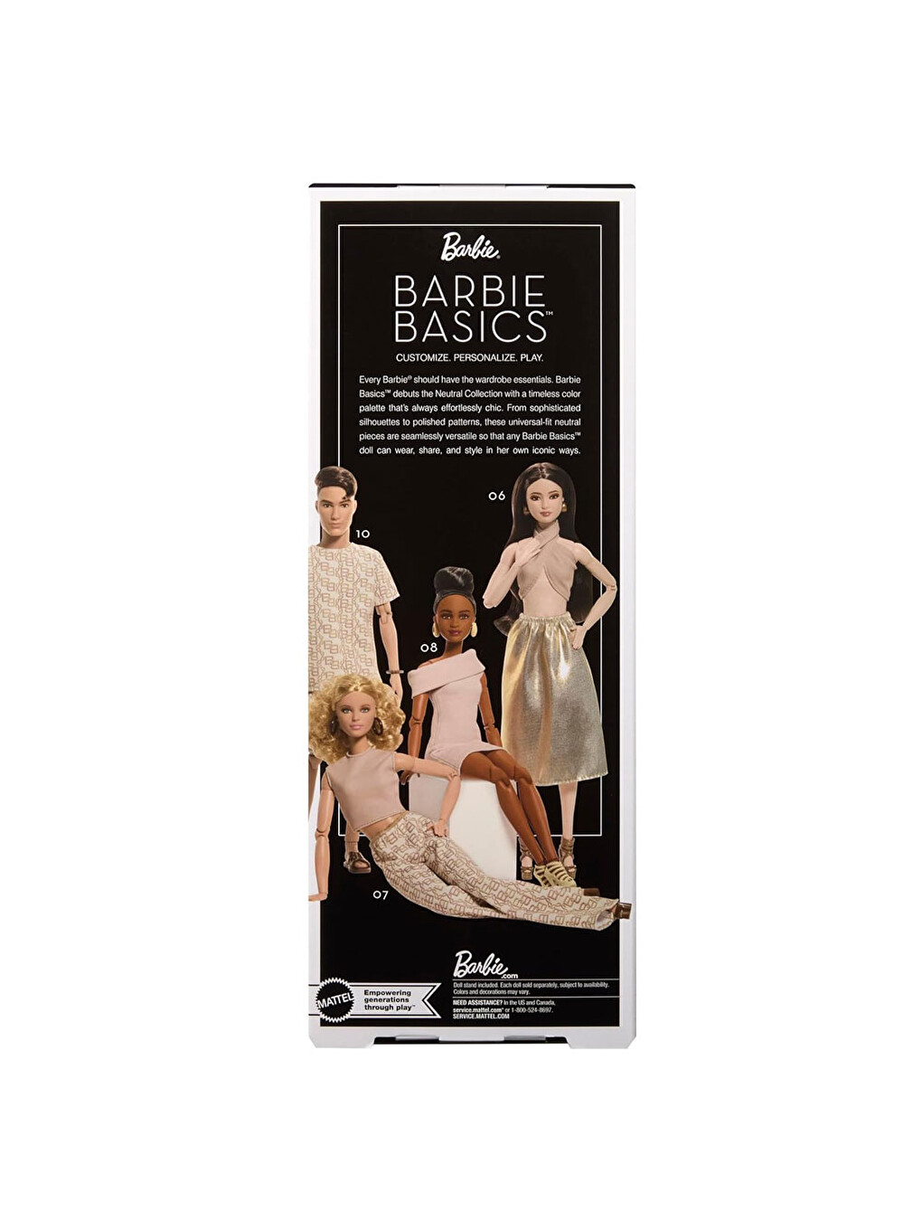 Barbie Basics 08 Siyahi Topuz Saçlı Jjx27-5