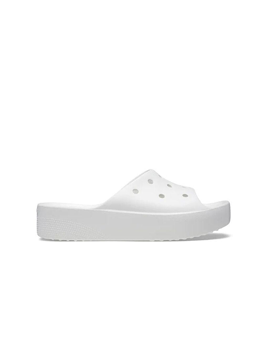 Crocs Beyaz Classic Platform Slide Kadın Terlik Beyaz - 1