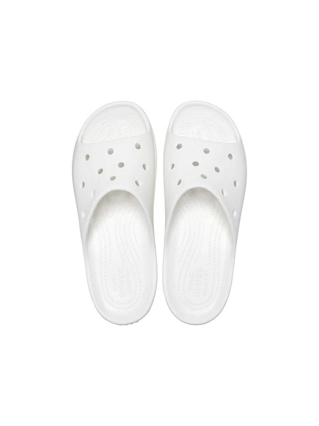 Crocs Beyaz Classic Platform Slide Kadın Terlik Beyaz - 2