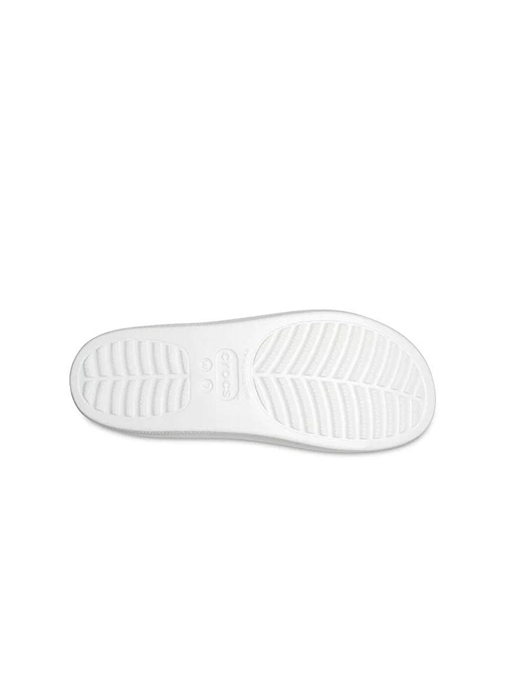 Crocs Beyaz Classic Platform Slide Kadın Terlik Beyaz - 5