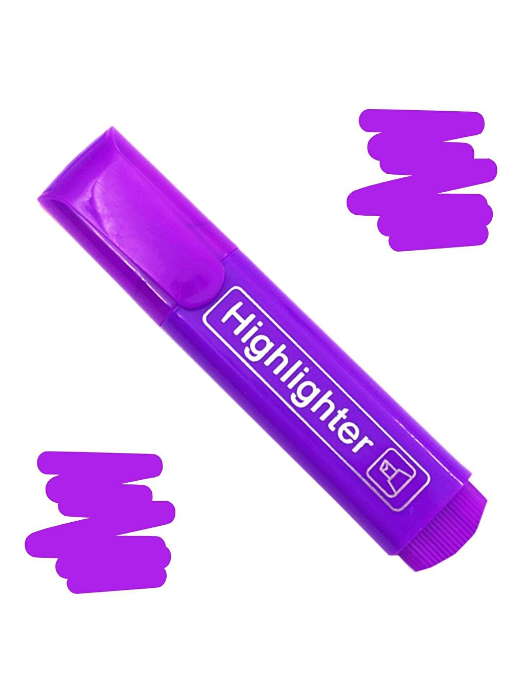 Fosforlu Kalem Neon LN-1029 Mor 12 Adet-2