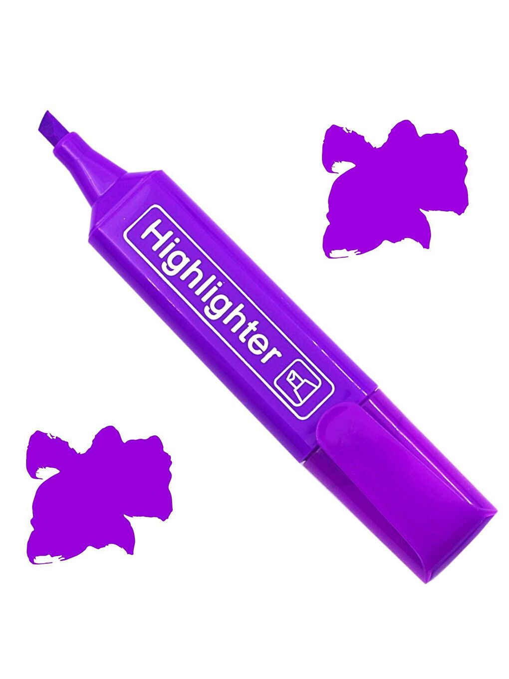 Fosforlu Kalem Neon LN-1029 Mor 12 Adet-3