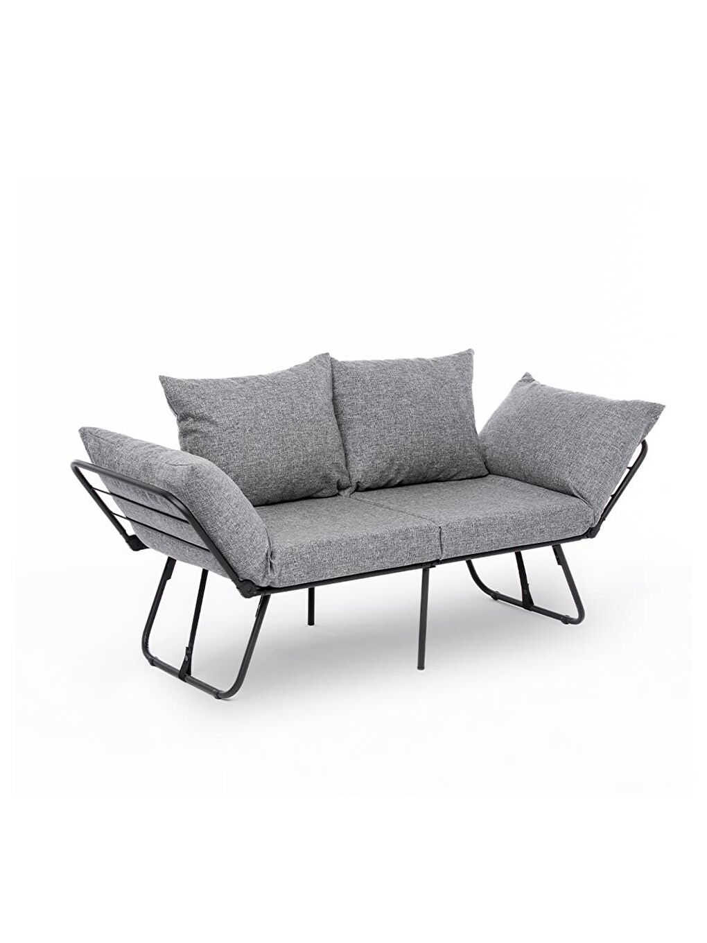 Viper İkili Katlanır Yataklı Koltuk Keten Açık Gri