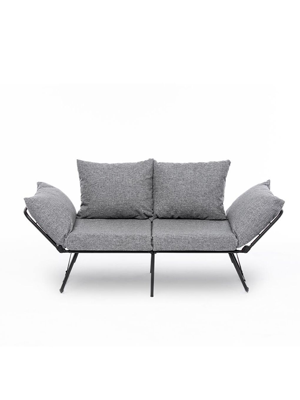 Viper İkili Katlanır Yataklı Koltuk Keten Açık Gri-2