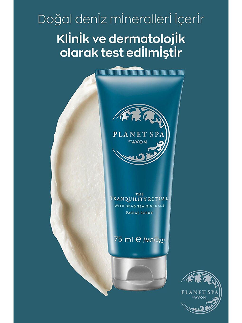 AVON Renksiz Planet Spa The Tranquility Ritual Ölüdeniz Mineralli Yüz İçin Arındırıcı Pleeling 75 Ml. - 1