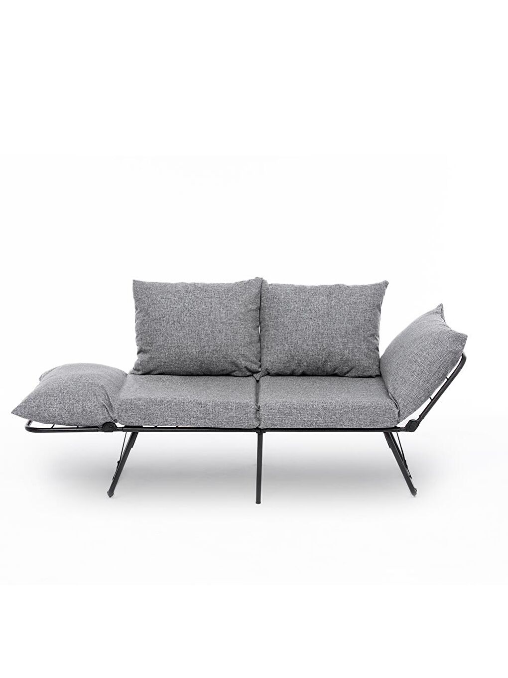 Viper İkili Katlanır Yataklı Koltuk Keten Açık Gri-3