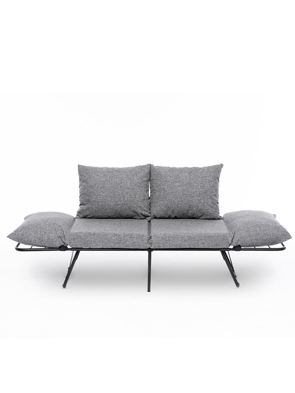 Viper İkili Katlanır Yataklı Koltuk Keten Açık Gri-4