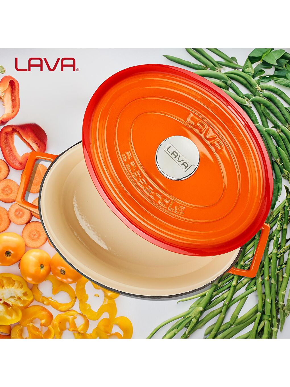 Turuncu Oval Tencere Edition Serisi Ölçü 25x31 cm-6