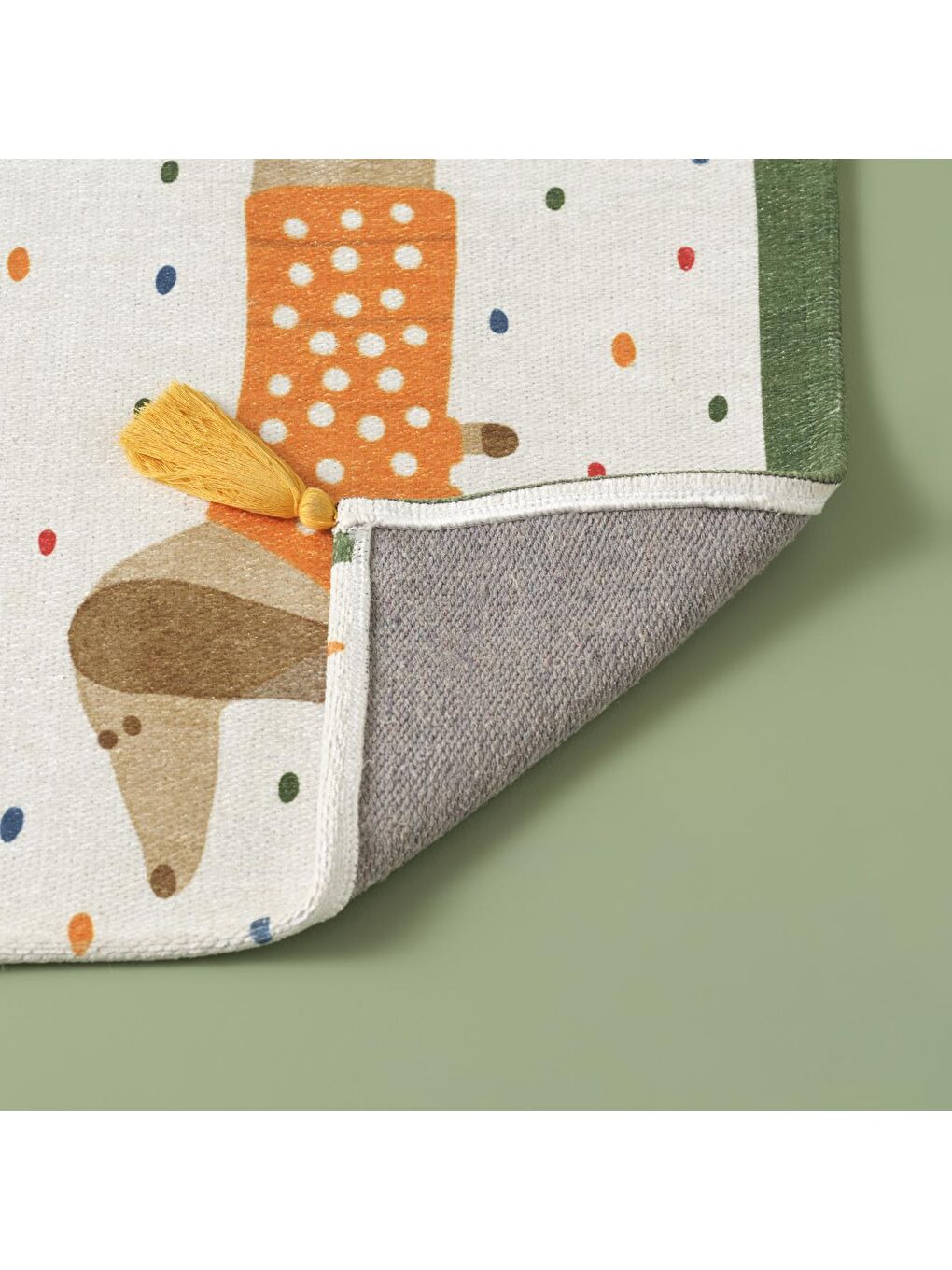 Bella Maison Karışık Sausage Dog Püsküllü Kids Kilim - 2